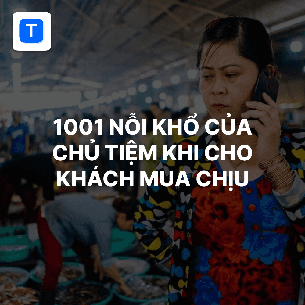nỗi khổ khi khách mua chịu