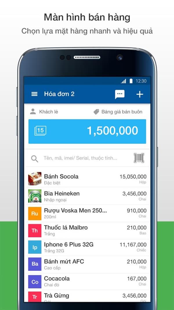 Ứng dụng/App BÁN HÀNG TRÊN DI ĐỘNG MIỄN PHÍ hiệu quả nhất hiện nay