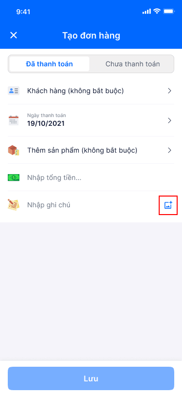 Cách tải lên ảnh chụp hóa đơn bán hàng